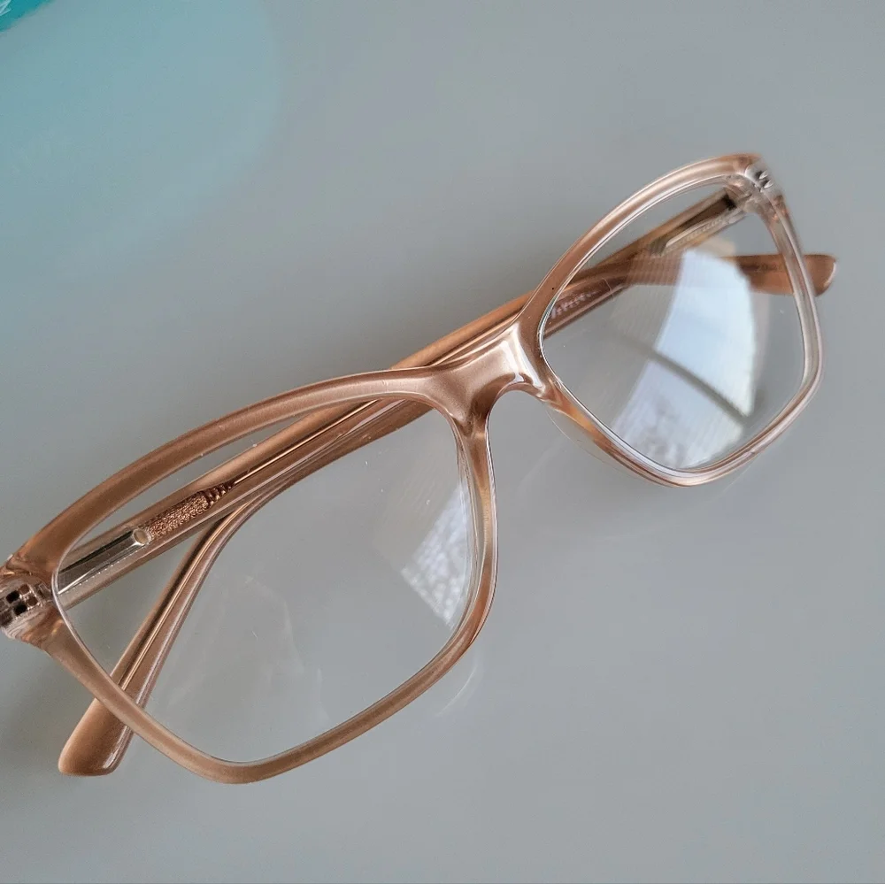 Zenni Rectangle Eyeglasses In Champagne